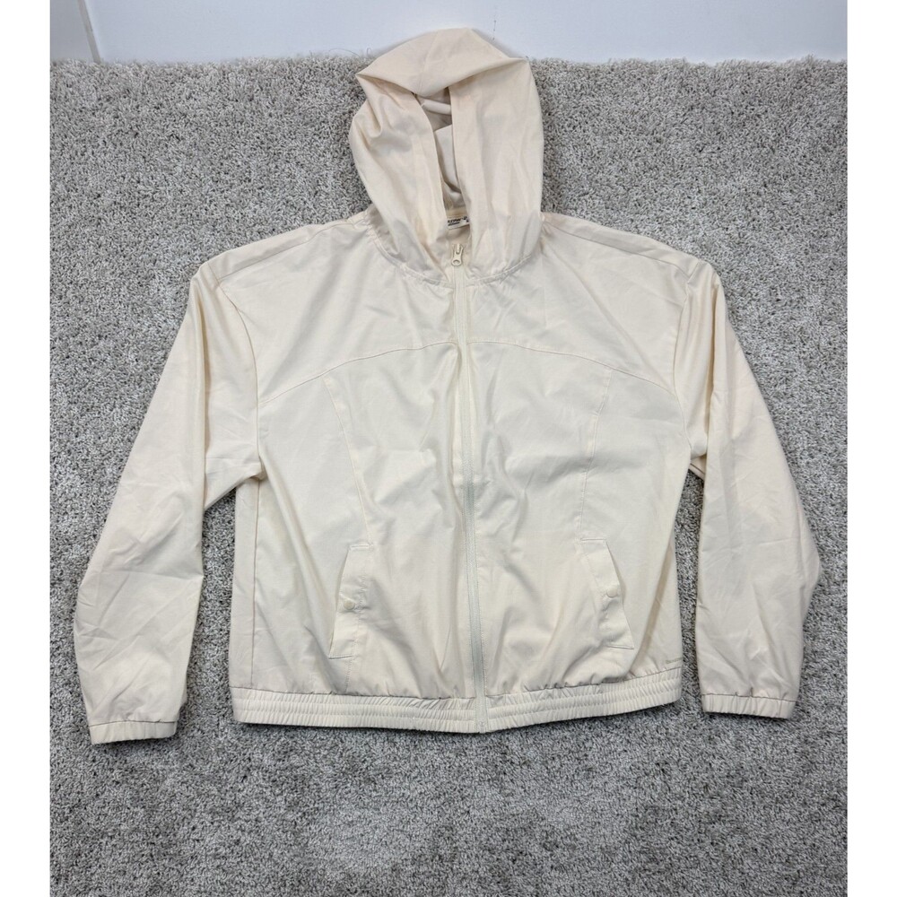 Bearpaw Outdoors Women's XL Ivory Hooded Jacket Full Zip Stretch Lightweight